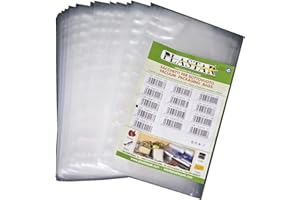 PLASTAR PACK Plastar Pak - 100 Buste 25x35 per Sottovuoto Goffrate 105 Micron Sacchetti per alimenti