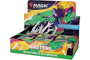 MAGIC THE GATHERING Boîte de boosters d'extension Magic: The Gathering Commander Masters, 24 boosters (360 cartes - Version Française)
