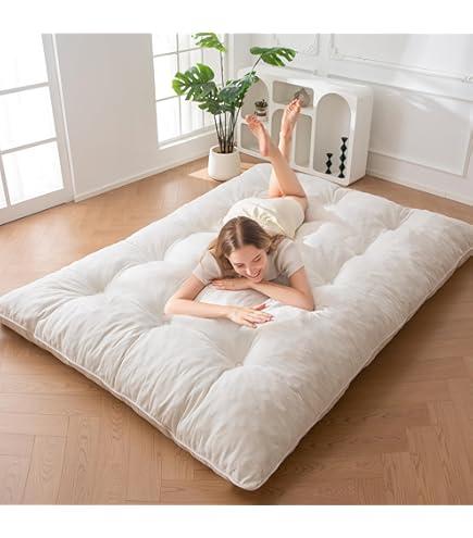 LXURY Pliant Matelas Matelas Sol Matelas De Sol Japonais Roll Up Camping Futon Matelas Tatami Mat Coussin De Lit Pour Le Camping De Dortoir De Chambre D'amis Pour Le Étudiants,002,150 * 200cm