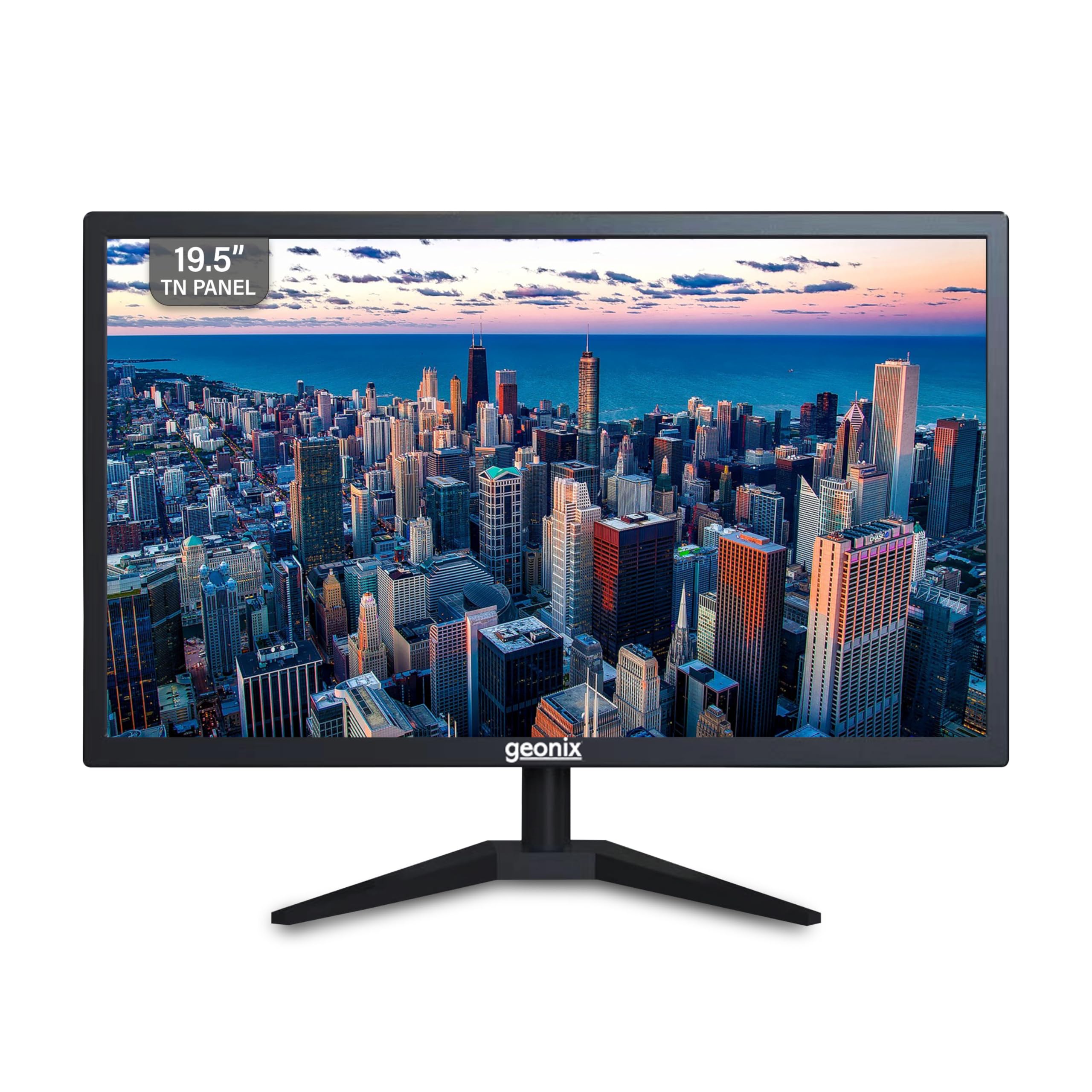 GEONIX PC Monitor (49.53 cm/19.5 Inch) | Display Output-VGA & HDMI | LED Display | Resolution 1600 x 900 | Power Consumption 21W(Max) | 3 Years Warranty