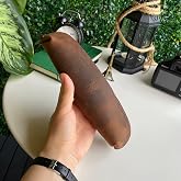 Modica&reg; Favara - Premium Serie Genuine Vintage Leather Pen Holder (Brown)