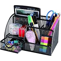 NoChoX Büro Schreibtisch Organizer Metall für Schreibtisch Platzsparend Multifunktional Stiftehalter Schreibtisch Für…
