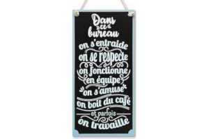 CARISPIBET Dans ce bureau | enseignes décoratives décoration d'intérieurs décor de maison 30 x 15 cm