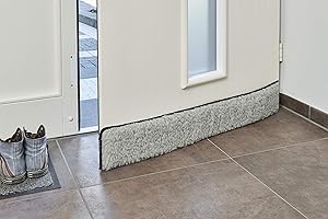 K. & N. SCHURWOLLE K. & N. - Paraspifferi in lana vergine 550 per porte, 80 cm, colore: Grigio