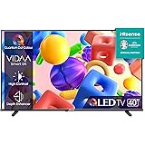 Hisense 40" QLED FULL HD 40E53KQT, Smart TV VIDAA U6 FHD, Game Mode, USB Type-C, Controlli vocali Alexa, Tuner DVB-T2/S2 HEVC