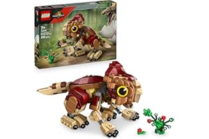 LEGO Jurassic World Dolores, Le Bébé Aquilops - Jeu de Construction & Décoration - Figurine de Dinosaure - Plante avec Fleurs - Cadeau pour Garçon ou Fille dès 7 Ans & Fans du Film Renaissance 76970