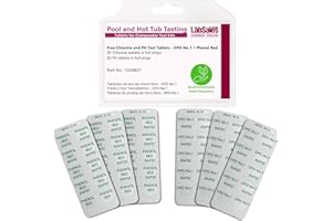 THE LABSALES COMPANY Labsales Hot Tub, Spa and Pool Kit One Test Tablet Refill, 30 dpd1, dpd one, Chlorine Test Tablets And 30 pH Phenol Red Test Tablets For Comparator Testers