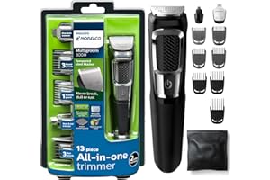 Philips Norelco Multigroom seria All-In-One 3000, 13 trymerów mocujących, MG3750