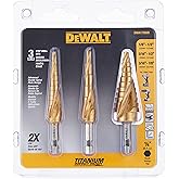 DEWALT DWA1790IR 3-Piece IMPACT READY Step Drill Bit Set