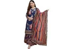 VASTRAGHAR Kurta-Set für Damen, indisches Designer-Partykleid, Kurti-Oberteil, Tunika, Kurta mit Palazzos-Hose