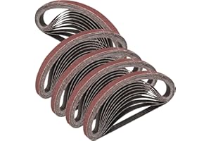 STEBRUAM Sanding Belt 13 x 457 mm,50PCS 80 Grit