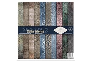 ITD Collection - Confezione per scrapbooking, 12 x 12 pollici, carta decorativa, decoupage, creazione di biglietti, dimensioni carta - 310 x 320 mm (SLS-040- HS code 48025890)