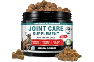 DAILY PET CARE Joint Supplment for Dogs | Dog Joint Supplements for senior dogs to Reduce Stiffness, Improve Mobility with Hemp Seed Oil, Turmeric, Glucosamine, Chondroitin, Green Lipped Mussel For Dogs