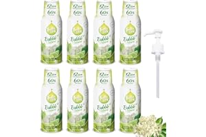 8 paquetes - FruttaMax - Concentrado de jarabe de frutas | Menos azúcar | con un 60% de contenido de fruta | adecuado para máquina de refrescos (8 x 500 ml) (8 x Flor de Saúco-Lima-Menta)