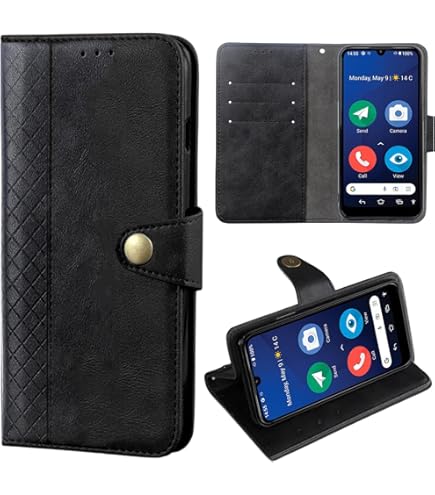 Vitre Doro 8031 MEMELOKA Coque Pour Doro 8100/ 3 Pièces Verre Trempé, Ultra Mince Housse De Protection TPU Souple[Anti-Rayures][Anti-Jaunissement] Etui Pour - Transparente Doro 8100 Plus