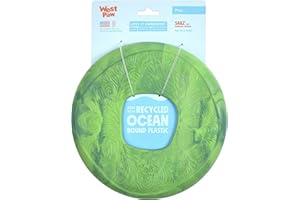 WEST PAW Seaflex Sailz Dog Toy Flying Disc – Machine Washable Dog Toys for Moderate Chewers – Eco-Friendly Zogoflex Toys for Dogs – Perfect for Gnawing, Fetch, Catch, Pet Training – Emerald