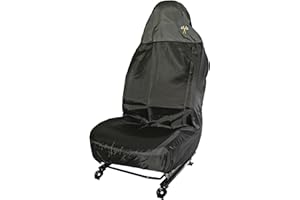 CAR SEAT COVERS DIRECT Universal fit, Car/Van Seat Cover, Black/Grey, Single Cover