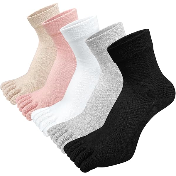 Calcetas Pilates Mujer 8PCS Calcetines Algodu00f3n Para Mujer Y