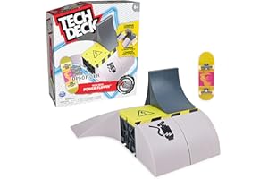 Tech Deck, Power Flippin, X-Connect Park Creator, Ensemble de Rampe Personnalisable et à Construire avec Touche Exclusive, Jouets pour Enfants pour garçons et Filles à partir de 6 Ans