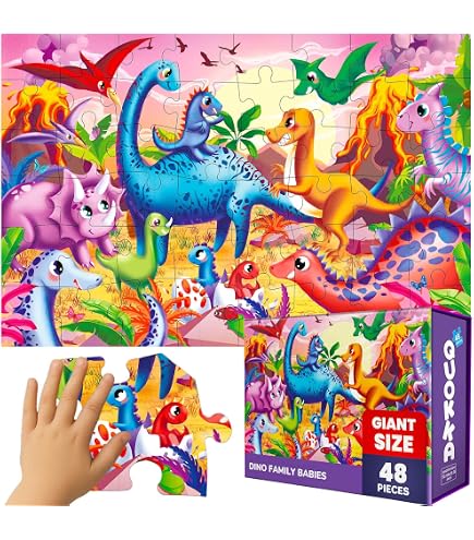 Crocodile Creek Puzzle 'Einhorn Dreams' – 50 Teile In Metalldose, Buntes Kinderpuzzle