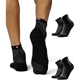 DANISH ENDURANCE Non-slip Padel Socks with Silicone Grip, Socks and Clothing for Padel and Sports &ndash; Unisex, Pack of 2