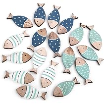 Décorations Poisson En Bois – 120 Pièces, Pour Baptême, Communion, Mariage, Décoration De Table