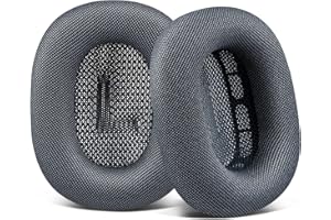 SOULWIT Wymienne nauszniki do Airpods Max Over-Ear słuchawek, poduszki nauszników z wytrzymałej siateczki i miękkiej pianki