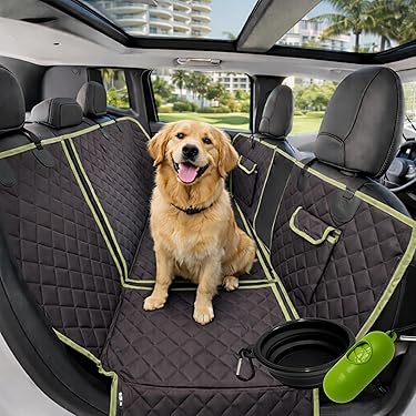 PETCUTE Hond autostoelhoezen Autostoelbeschermer voor honden hondenstoelhoezen waterdichte hondendeken voor auto Met Safety Leash
