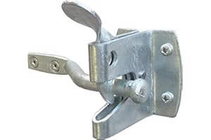 IRONTITE® Auto Gate Latch 57mm, Garden Gate Latch For Wooden Gates, Galvanised For Weather Protection, For External Use As Gate Latch & Door Latch (Galvanised)