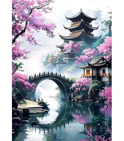 Kit Peinture Diamant 5D Chat Endormi & Nuages - 30x40 Cm - Art Du Diamant Pour Adultes Débutants