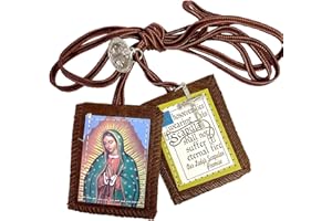Our Lady of Guadalupe Brown Scapular with Medals by JMJ Products, LLC