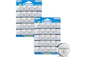 Bemb Lucky Batterien CR2032 Lithium Knopfzellen/Knopfbatterien (3V, 40-er Pack)