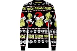 Ex UK Store Kids Christmas Jumper Grinch Design Boys Girls Xmas Festive Top 9 to 15 Years