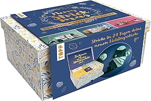 Merry Strickmas-Der Strick-Adventskalender:Mit süßen Accessoires und Zubehör fürs Stricken sowie einer ausführlichen Schritt-für-Schritt-Anleitung und passendem Material für dein neues Lieblingsstück.