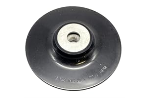 EMPORA Schleifteller Stützteller für Winkelschleifer - 115 mm - 125 mm - 180 mm - M14 - Stützteller für Bohrmaschine/Winkelschleifer (Ohne Klett, 125 mm)