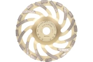 PRODIAMANT Meules boisseaux diamantée 180 mm x 22,2 mm Turbo ST81 Meule diamantée béton pierre naturelle qualité professionnelle