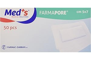 FARMAC-ZABBAN Farmac Zabban 1206310507M FarmaPORE Medicazione Adesiva in Cerotto 5 x 7 cm in TNT