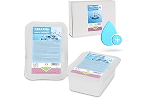 Kosmetex Paraffin-Bad Neutral – Wärmebad für Hände + Füße – Wohlbehagen für Gelenke – Geeignet für Ergotherapie und Physiotherapie – Parfümfrei – Wachsblock (2x 500ml)