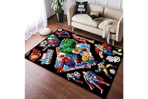 KIKCY Anime tappeto soggiorno camera da letto bambini comodino miracolo ragno fantasia Pad ragazzo camera da letto colore antiscivolo Rugug (140 x 200 cm)