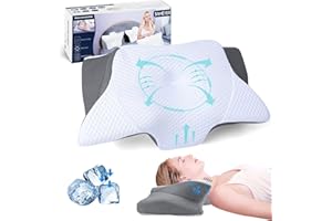 SAHEYER Poduszka Pianka Poduszka z pamięcią na szyję Rozmiar Kingsize Poduszka Anti-Chrapanie Odświeżająca poduszka do spania z boku ergonomiczna poduszka do spania z boku