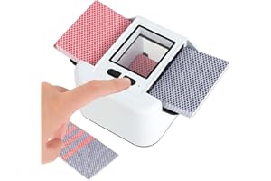 COLEXY Mezclador Automático de Cartas, Mezclador de Tarjetas Eléctrico Automático, Mezclador de Cartas Automático Recargable, Barajador Cartas, Accesorios de Juego de Cartas, Hogar, Torneo