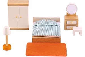 Hape E3450 Master Bedroom - Wooden Dolls House Accessories