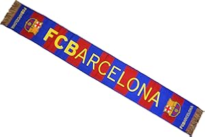 GUOML Fc Barcelone Szalik Barça - oficjalna kolekcja Rozmiar 140 x 20 cm, Kolor: wielokolorow