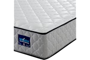 BEDZONLINE Air Feel Orthopedic Mattress - Memory Foam and Spring Mattress | Pefect Ergonomical Sleeping Position | 20cm Depth | 3ft Single