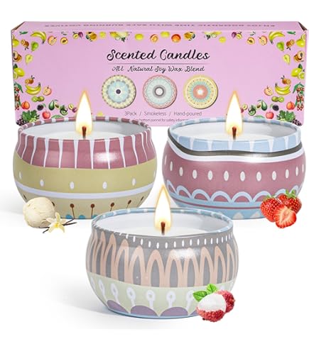 Candela Profumata Green Tree Con Salvia Bianca - Naturale, Con Fiori Secchi, 12 Ore Di Durata - Foto 8