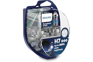 Philips RacingVision GT200 H7 lampe pour éclairage avant +200%, set de 2 Blanc