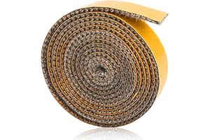 QHKLEW Bande Joint Insert Cheminée, Joint de Cheminée Autocollant, 3mm x 15mm x 3m Joint Fibre Verre Plat Joint de Poêle à Bois pour Poêle de Cheminée, Porte de Cheminée