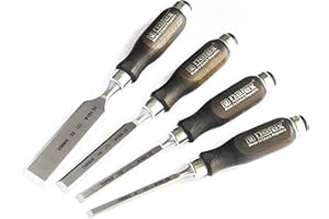 Narex Bevel Edge Chisel with Wooden Stained Handles, 4 pcs