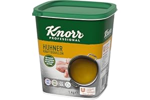 ‎KNORR Knorr Hühner Kraftbouillon Hühnerbrühe (mit kräftigem Huhngeschmack) 1er Pack (1 x 1 kg)