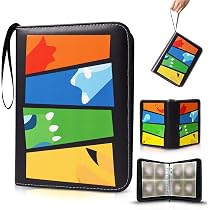 Pochettes Double Face pour Cartes à Collectionner, Protecteurs de Cartes de Jeu en Plastique Transparent à 9 Pochettes pour Classeur à 3 Anneaux Pochettes Double Face pour Cartes à Collectionner, Protecteurs de Cartes de Jeu en Plastique Transparent à 9 Pochettes pour Classeur à 3 Anneaux